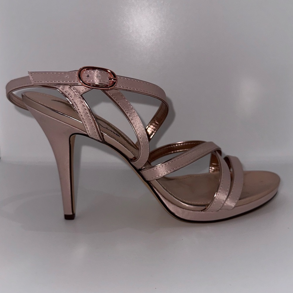 Sexy, strappy, lady’s heels - Rose Gold - Like New - Picture 4 of 5